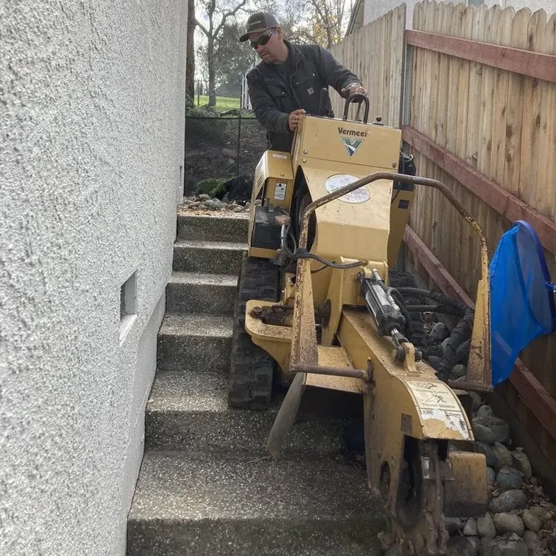 Ace Tree Service utilizing equipment